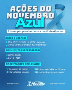 Prefeitura de Filadélfia Promove Ações do Novembro Azul