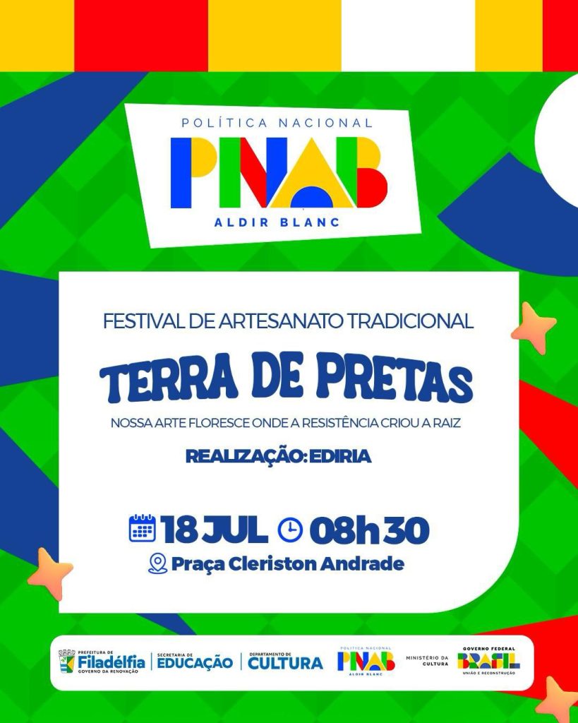 Filadélfia realiza Festival de Artesanato Tradicional “Terra de Pretas” em valorização à cultura e ancestralidade