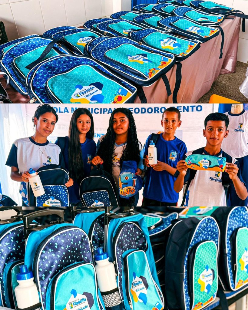 Prefeitura de Filadélfia realiza entrega de kits escolares para alunos da rede municipal de ensino 2026.