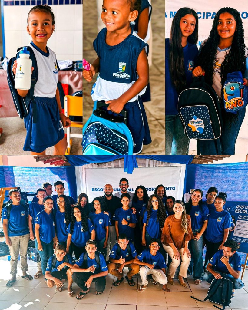 Prefeitura de Filadélfia realiza entrega de kits escolares para alunos da rede municipal de ensino 2026.